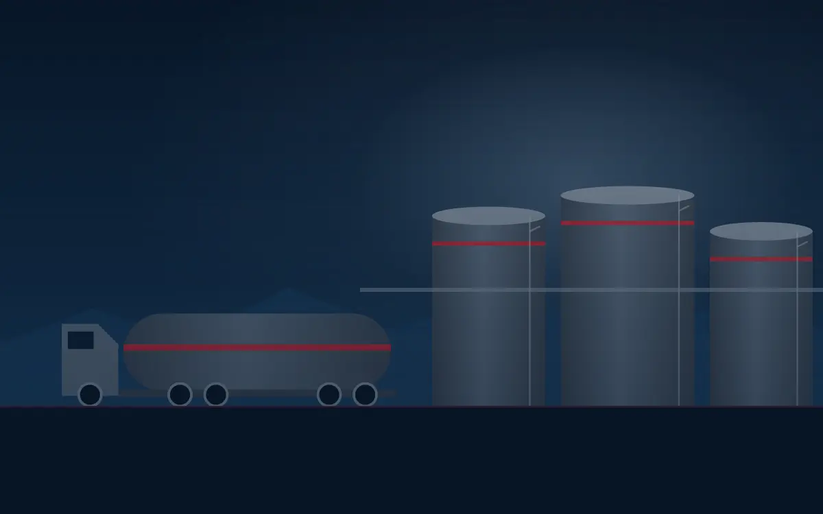 Fuel tankers on the road